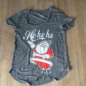 Santa Ho Ho Ho scoop neck tee